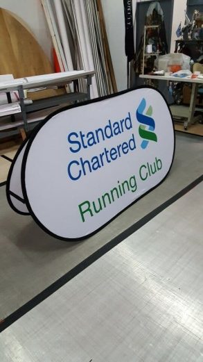 Pop Out A Frame Banner - Large size for Standard Chartered