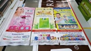 fabric banner with Velcro for exhibition