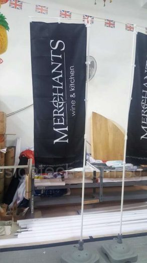 3m water base Flag pole