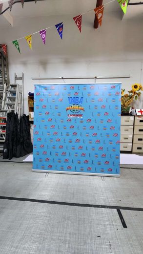 2 x 2m Pull up banner - blue design