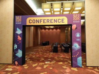 Event backdrop printing for Door Entrance