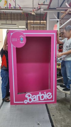 Barbie world photo booth