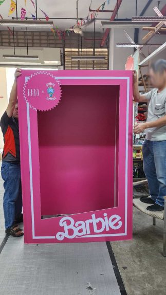 Barbie world photo booth