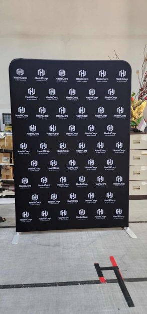 Custom size Fabric Backdrop display