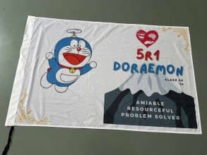 Doraemon Flag Printing