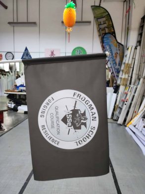 Frogman School Flag with telescopic pole