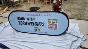 Medium size pop out banner