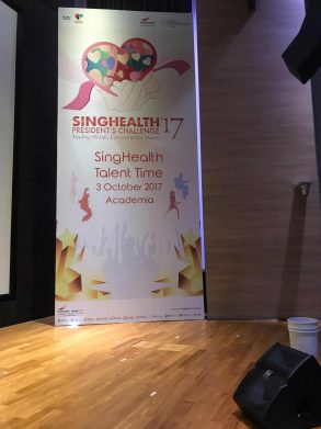 Singhealth tall backdrop
