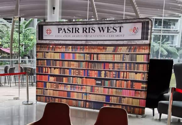 Tension Fabric backdrop display for PA Tension Fabric backdrop display for People's Association