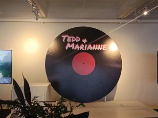 round shape Photo Booth Backdrop