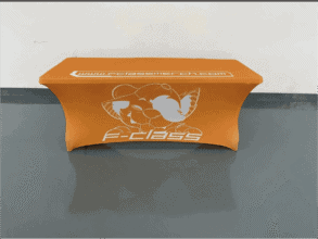 spandex table cover -Orange colour