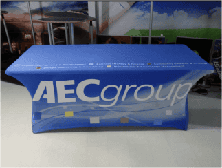 spandex table cover for AECgroup