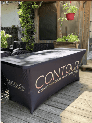 spandex table cover printing