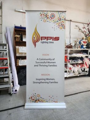 Luxury Pull up banner - front view