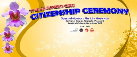 Citizenship Ceremony backdrop printing