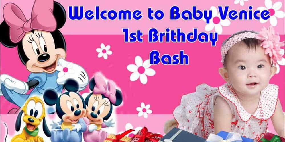 banner printing for Mickey Mouse Birthday Banner