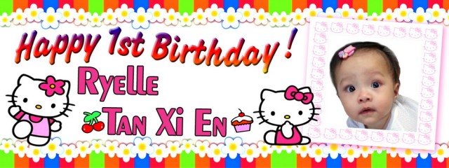 Hello Kitty Birthday Banner Singapore