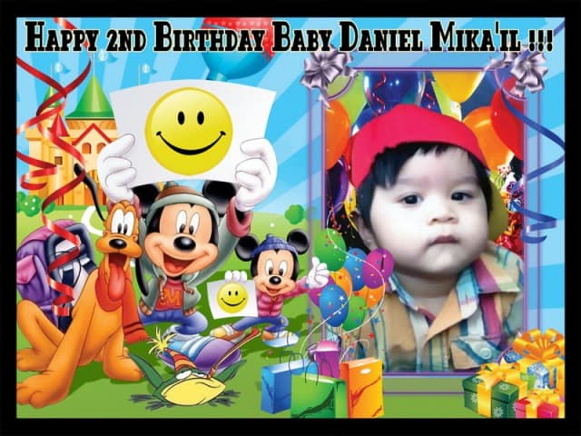 Mickey Mouse Birthday Banner Singapore