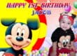 Mickey Mouse Birthday Banner Singapore