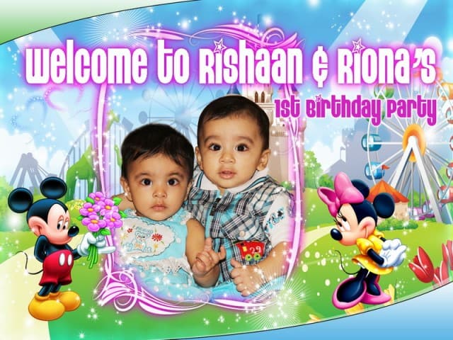 Mickey Mouse Birthday Banner Singapore