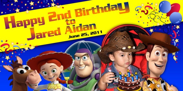 banner printing for Toy Story Birthday Banner