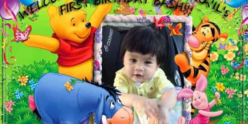 Winnie the Pooh Birthday Banner Singapore