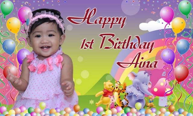 Winnie the Pooh Birthday Banner Singapore