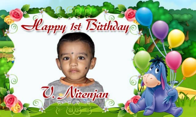 Winnie the Pooh Birthday Banner Singapore