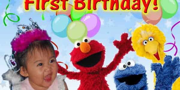 Sesame Street Birthday Banner Singapore