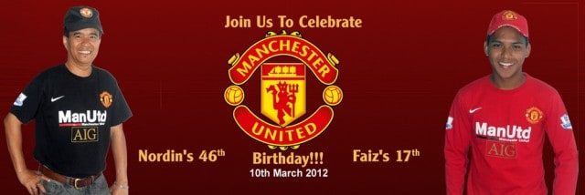 Manchester United Birthday Banner Singapore