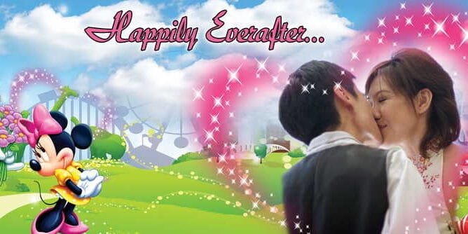 Mickey Mouse Wedding Banner Singapore
