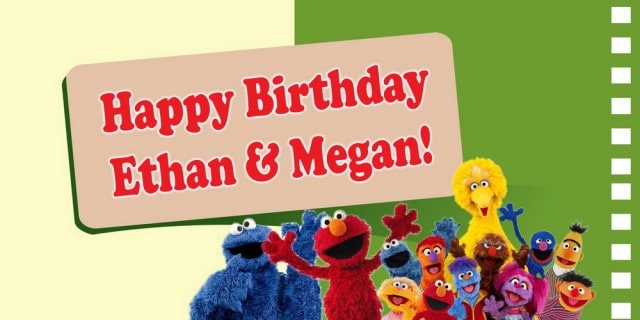 Sesame Street Birthday Banner Singapore