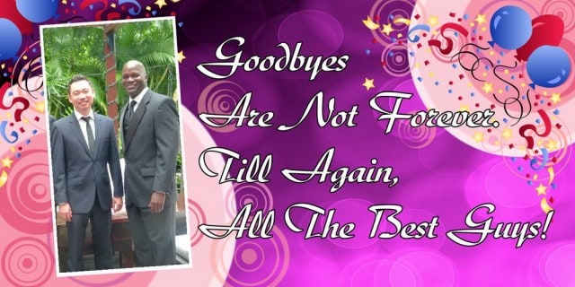 Wishing Farewell Banner Singapore