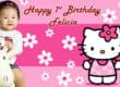 banner printing for Hello Kitty Birthday Banner