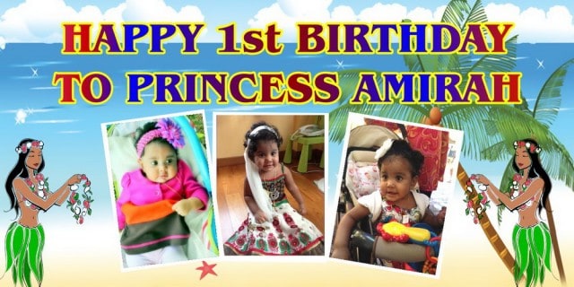 1st Birthday Banner Singapore