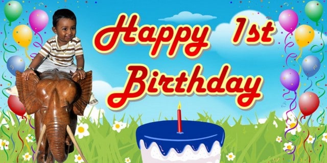 Jungle Birthday Banner Singapore