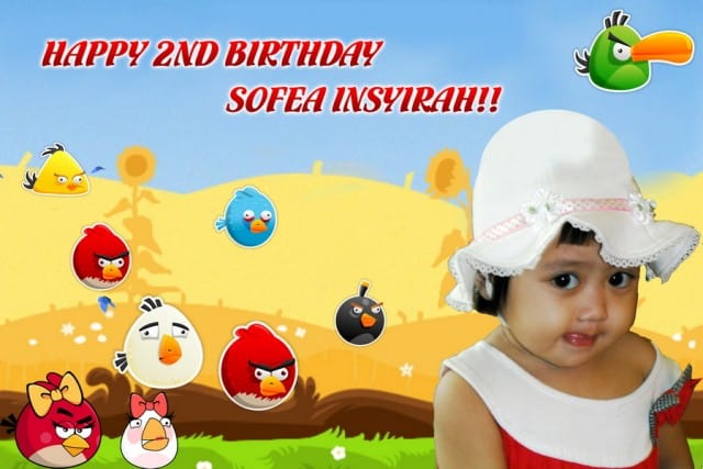 banner printing for Angry Bird Birthday Banner