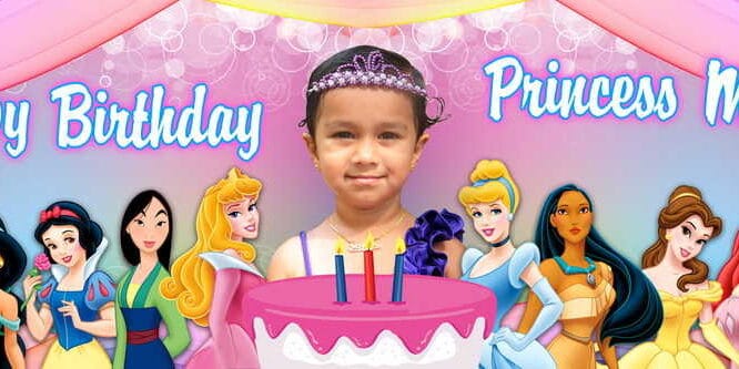 Disney Princess Birthday Banner Singapore
