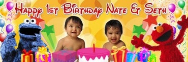 Sesame Street Birthday Banner Singapore