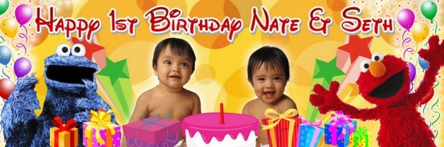 Sesame Street Birthday Banner Singapore