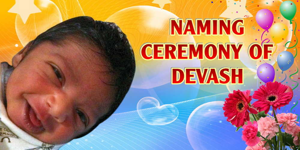hindu naming ceremony banners