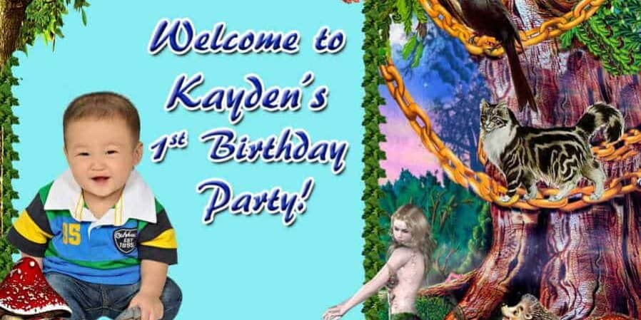 Jungle Birthday Banner Singapore