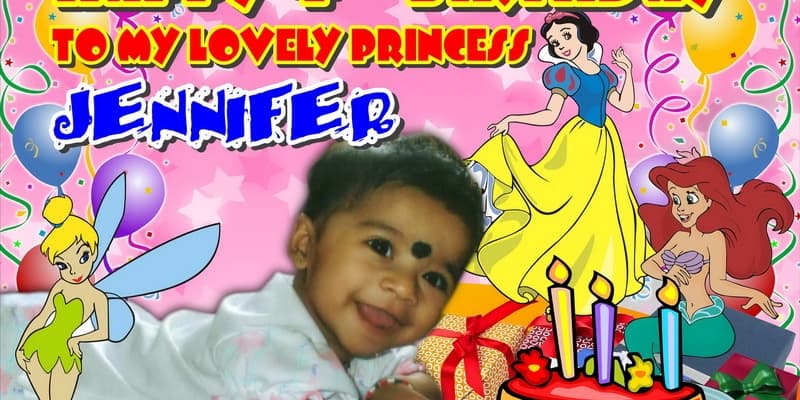 banner printing for Disney Princess Birthday Banner