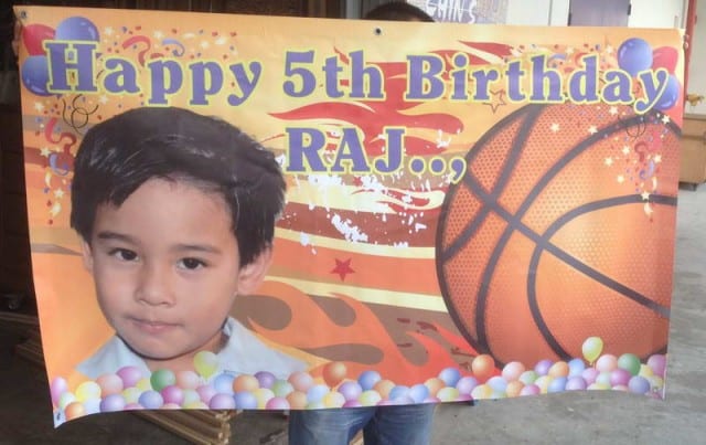 Basketball Birthday Banner