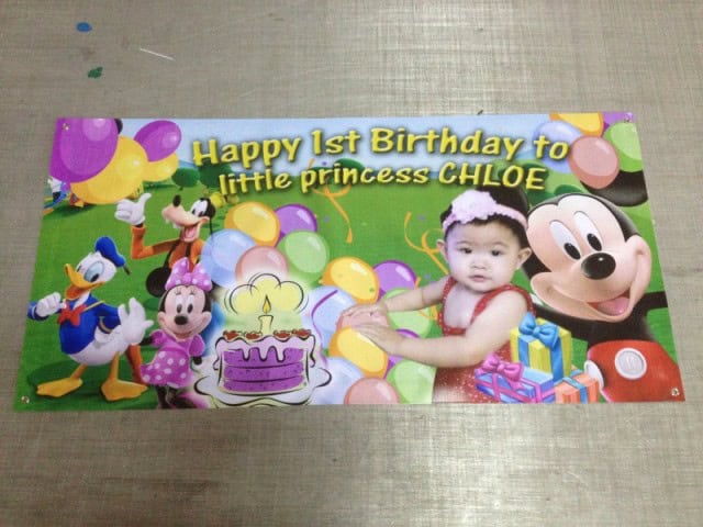 Mickey Mouse Birthday banner