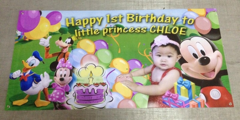 Mickey Mouse Birthday banner