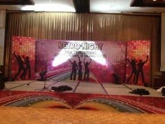 Stage Backdrop Printing with Retro theme