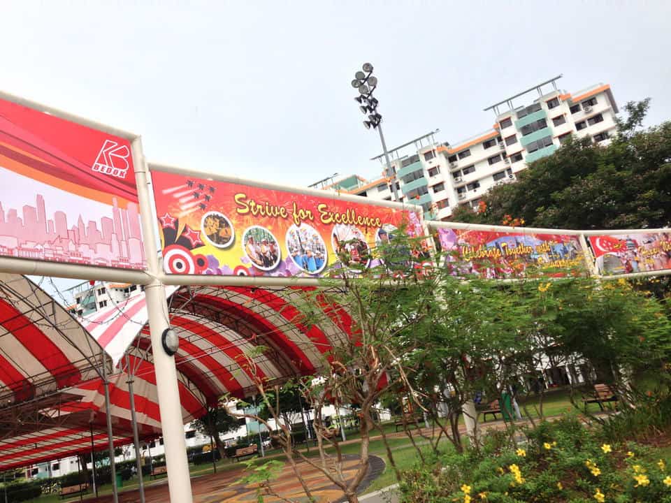 National Day PVC banners at Singapore