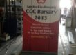 Roll up banner 1.2 x 2m display pole at behind