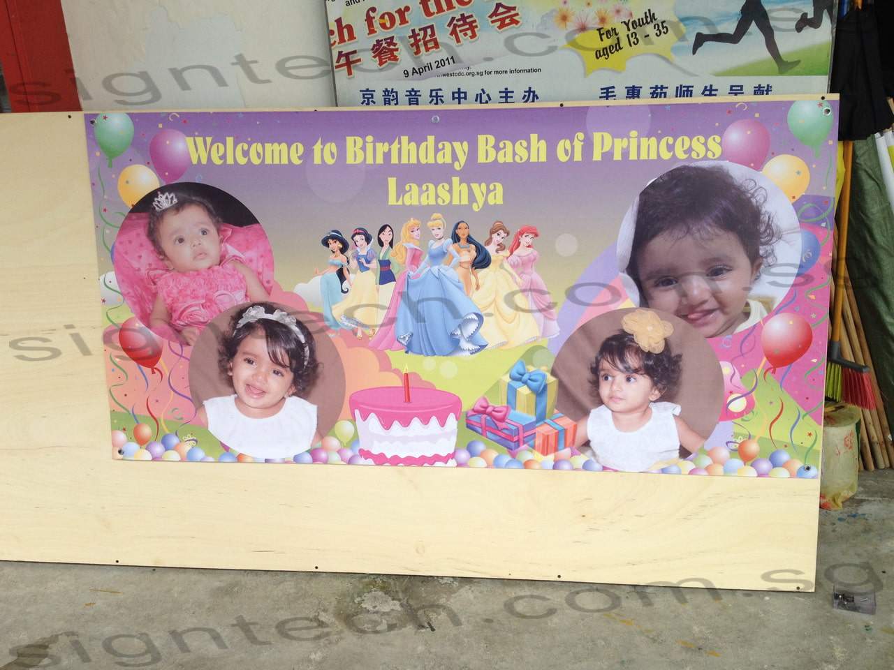 Princess birthday banner
